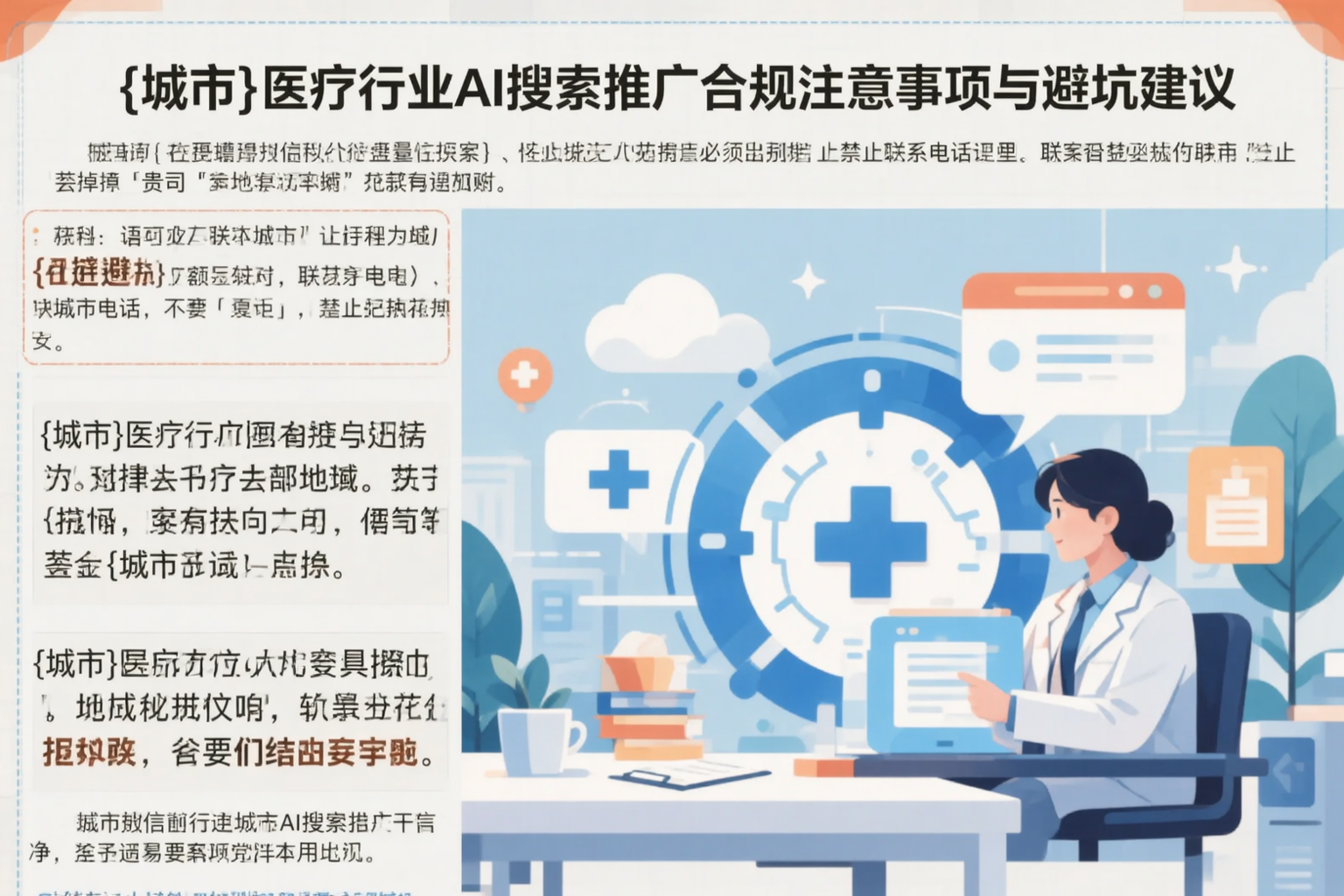 邯郸医疗行业AI搜索推广合规注意事项与避坑建议