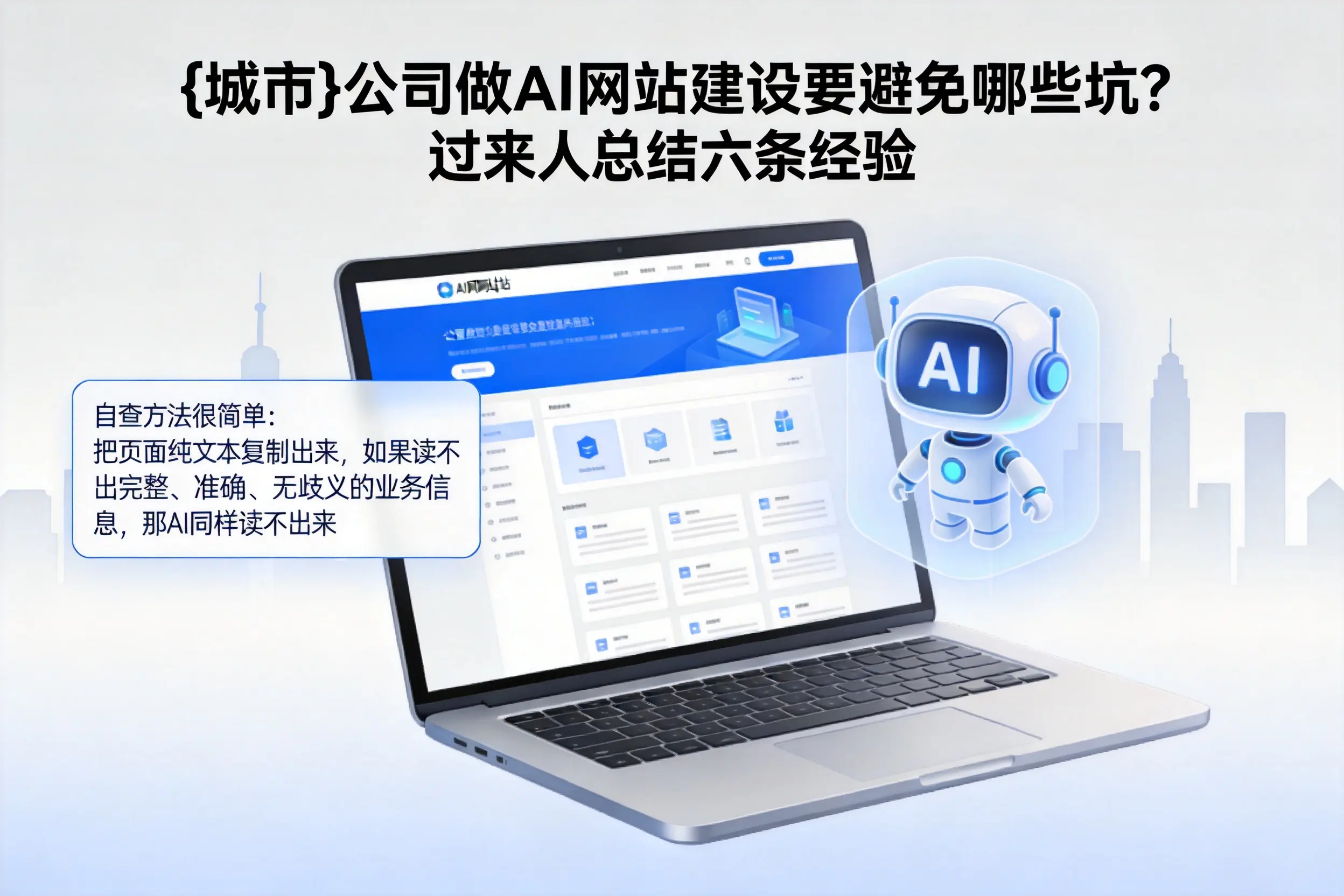 邯郸公司做AI网站建设要避免哪些坑？过来人总结六条经验