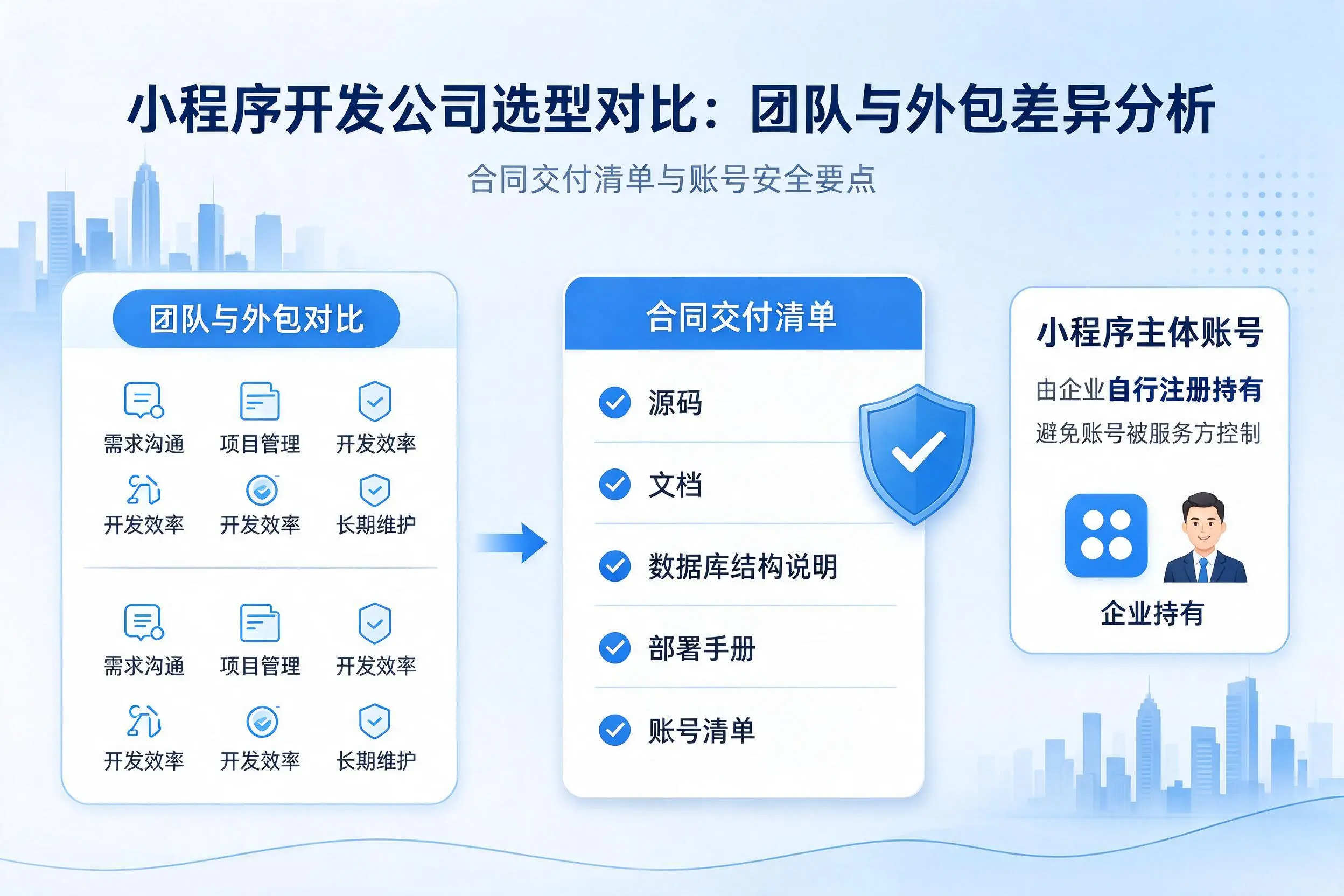 邯郸小程序开发公司选型对比：团队与外包差异分析