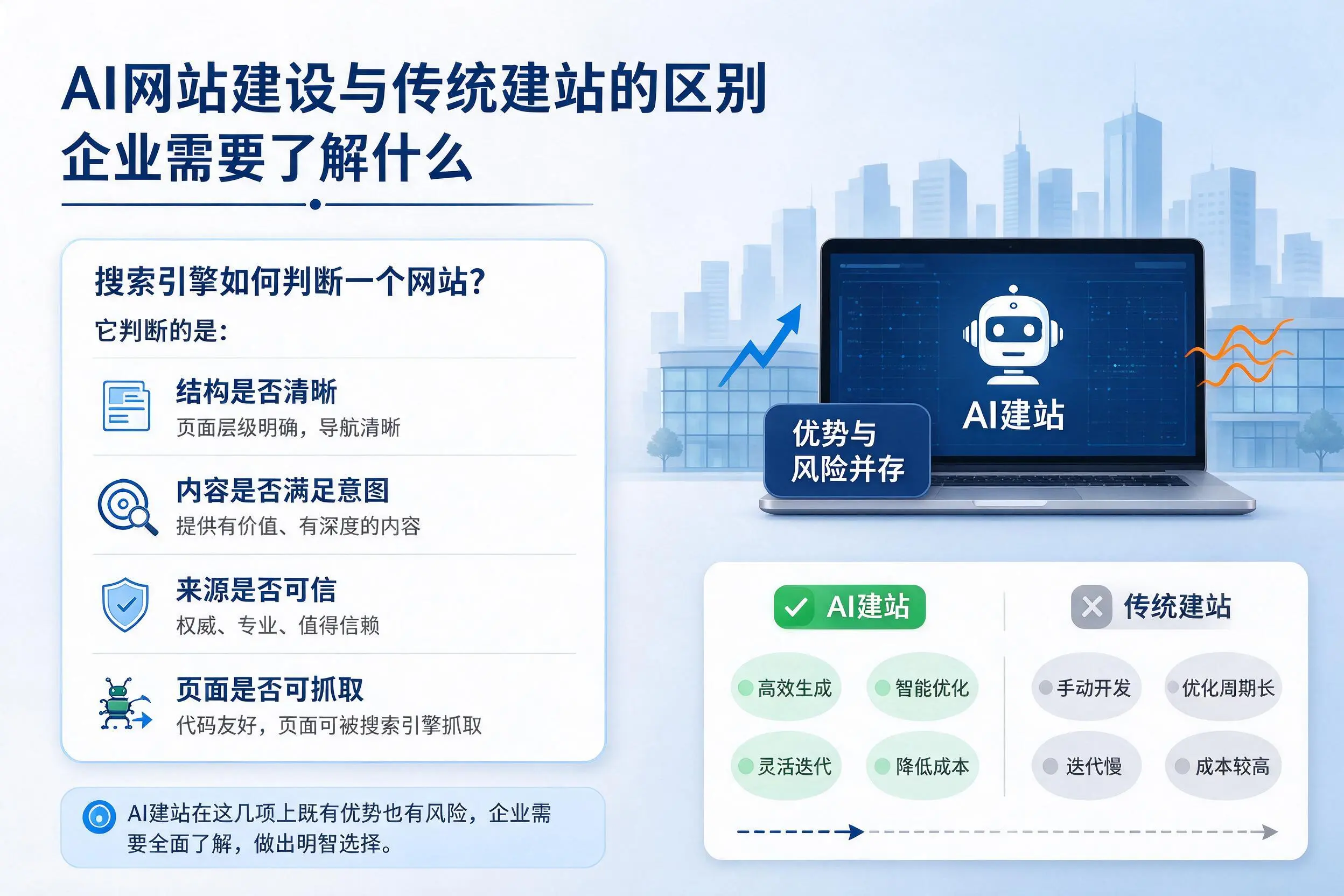 AI网站建设与传统建站的区别,邯郸企业需要了解什么