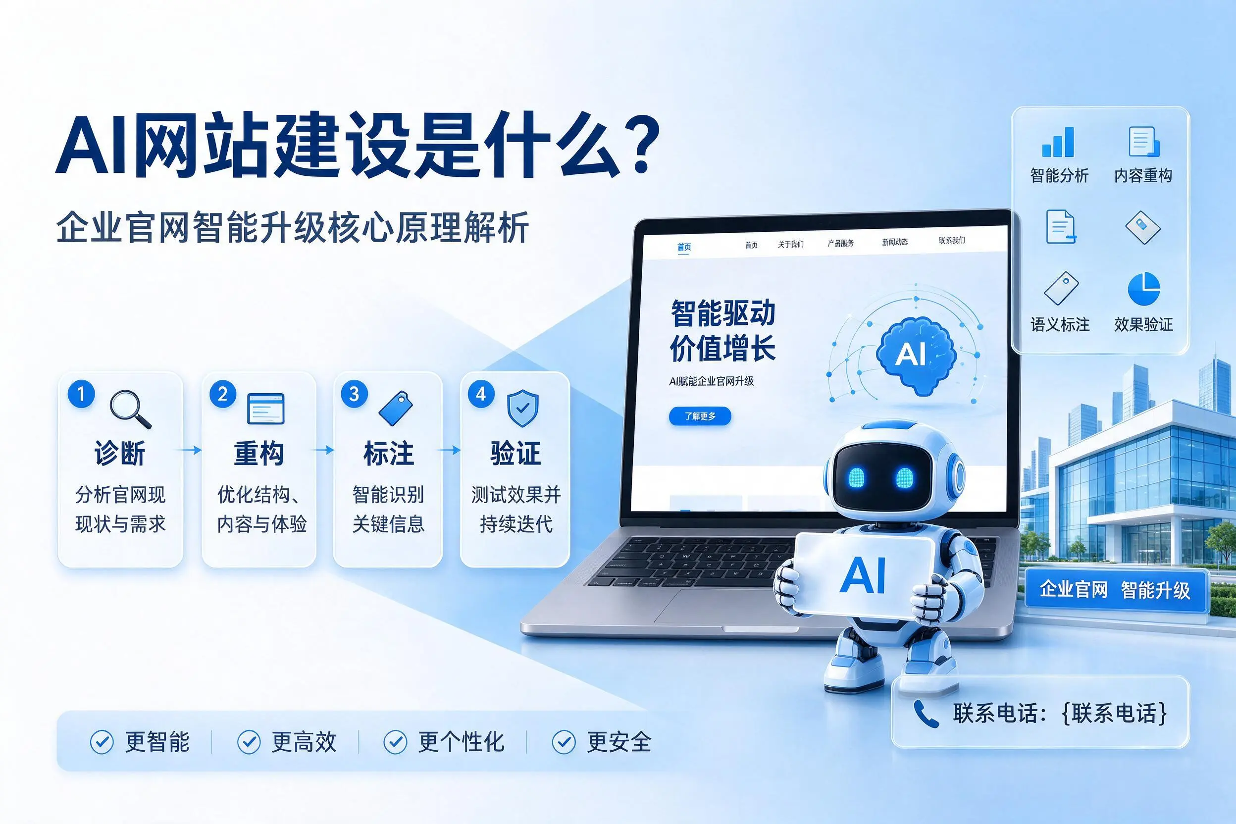 AI网站建设是什么？邯郸企业官网智能升级核心原理解析