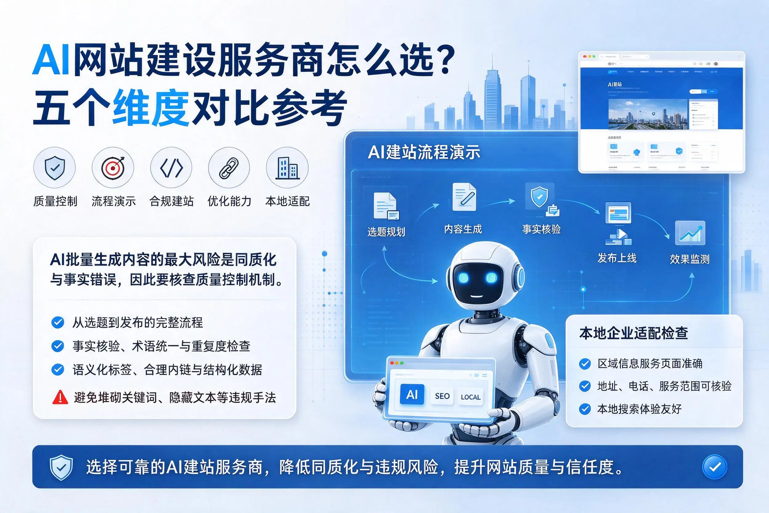 邯郸AI网站建设服务商怎么选?五个维度对比参考