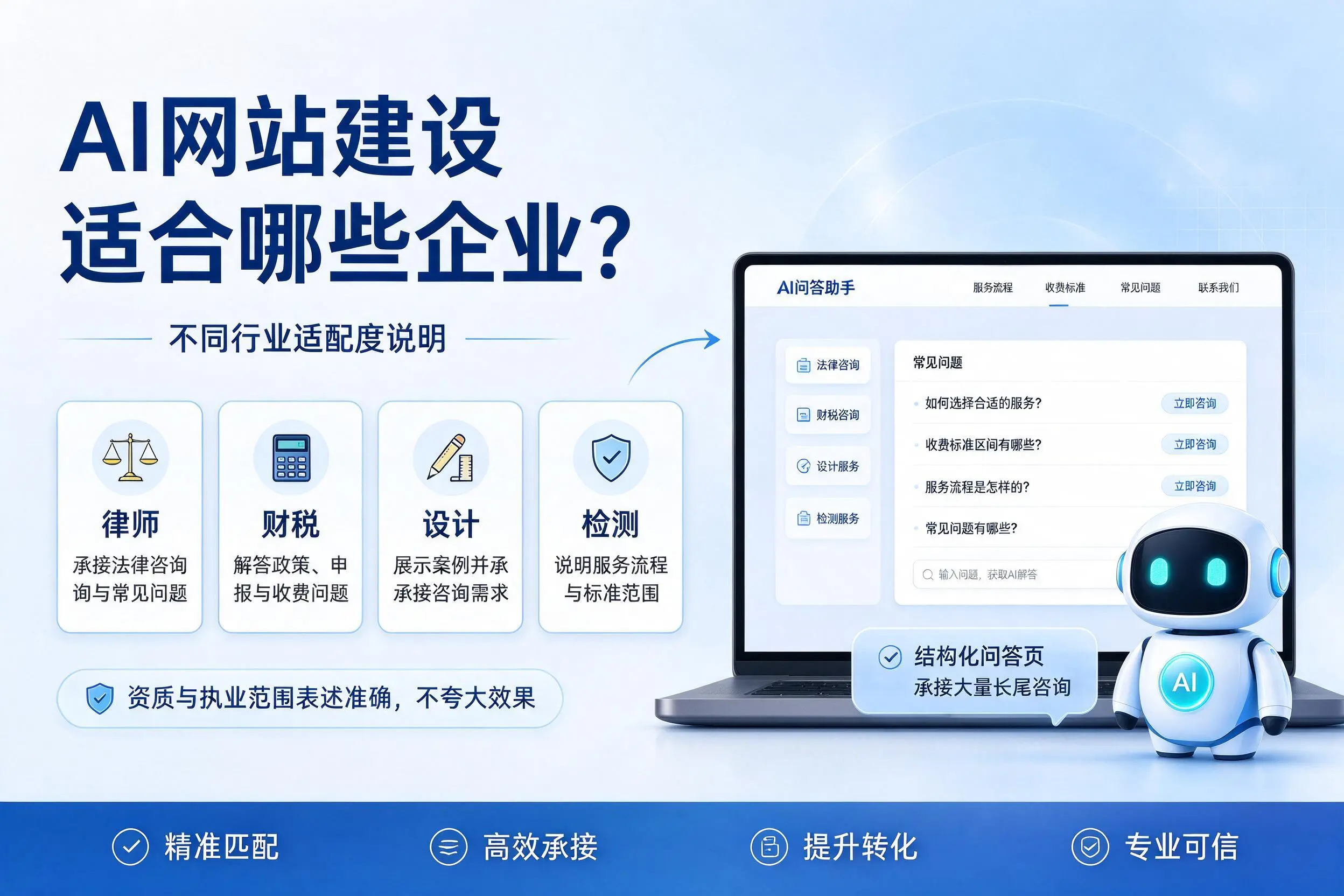 AI网站建设适合哪些企业?邯郸不同行业适配度说明